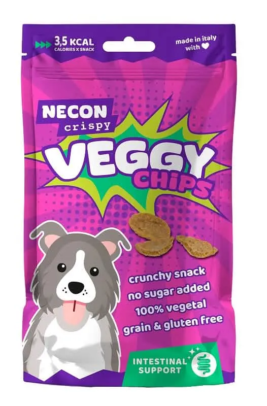 Necon crispy dog veggy chips intestinal 85 g - immagine 1