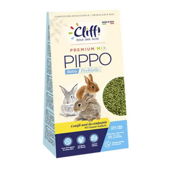 Cliffi pippo baby prebiotic selection 900 g conigli nani cuccioli - immagine 1