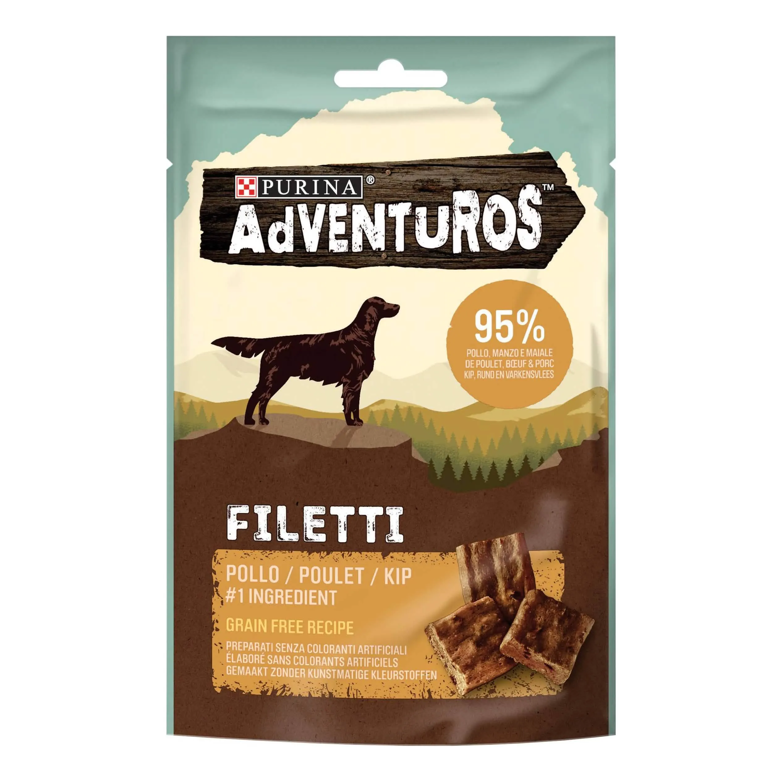 Adventuros filetti chicken 70 g 7 pezzi g it - immagine 1