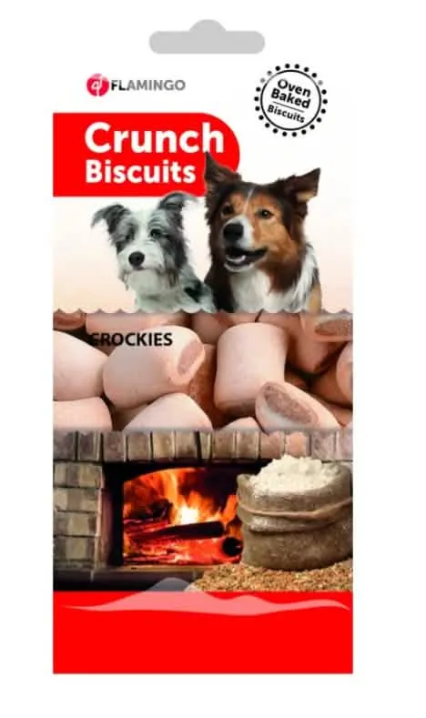 FLAMINGO CANE SNACK BISCOTTI CRUNCH CROCKIES 500 GR - immagine 1