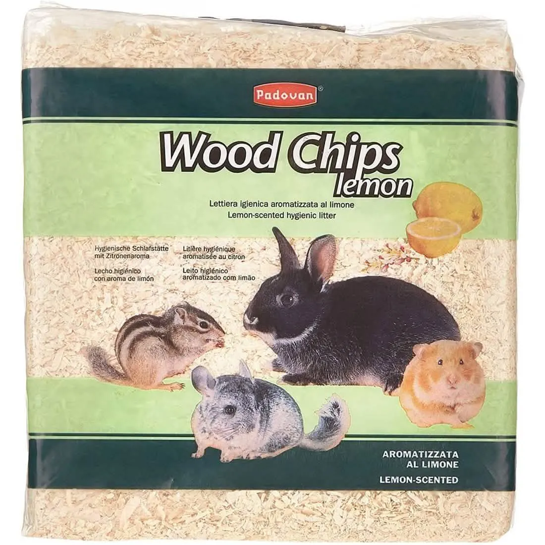 Lettiere in Trucioli di Legno Profumata al Limone 4 kg/56 lt - immagine 1