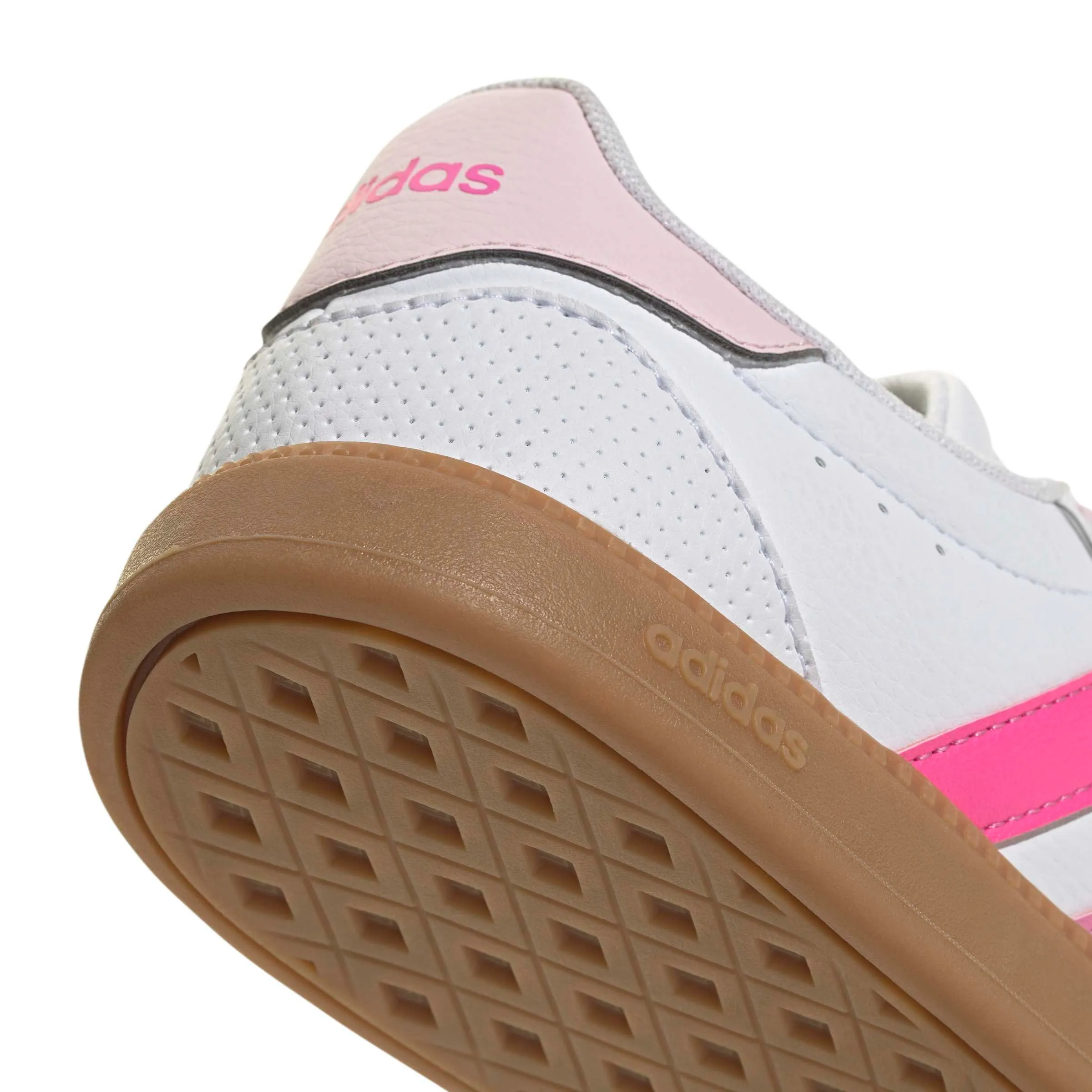 adidas Donna BREAKNET Sleek Shoes, Ftwr White/Clear Pink/Bliss Pink, 40 2/3 EU - immagine 4