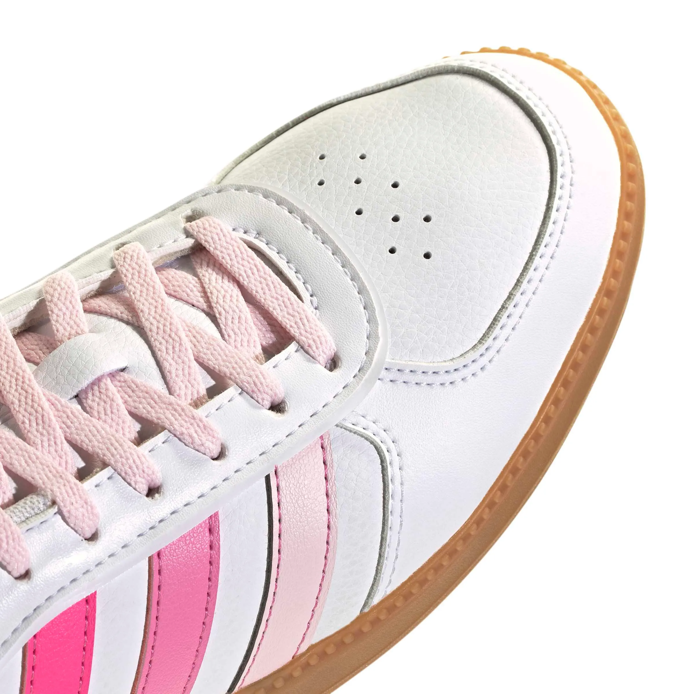 adidas Donna BREAKNET Sleek Shoes, Ftwr White/Clear Pink/Bliss Pink, 40 2/3 EU - immagine 5