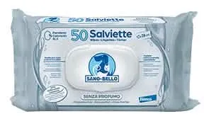 Salviette Detergenti Senza Profumo Sano e Bello - 50 Pezzi - immagine 1