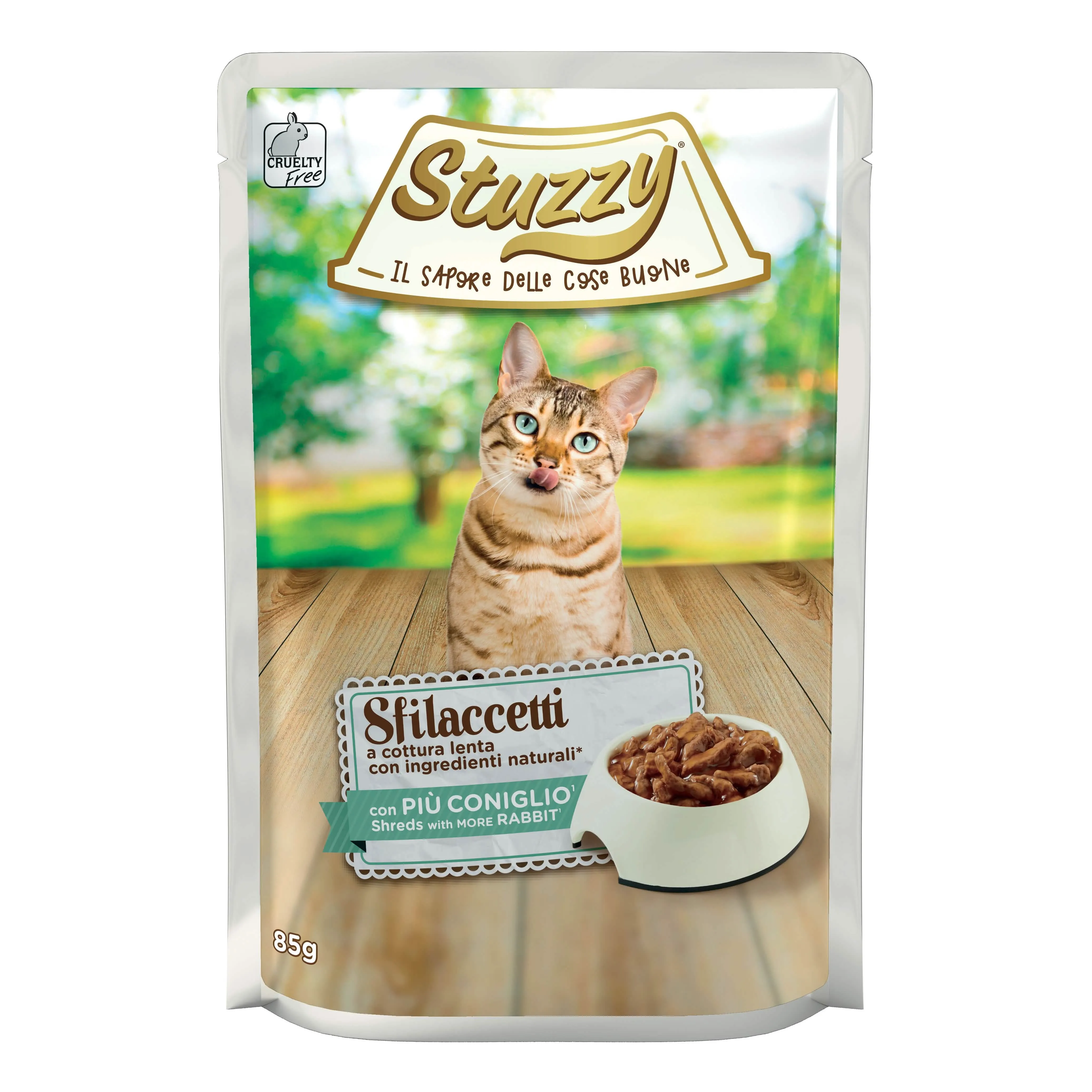 Stuzzy cat sfilaccetti coniglio 85g - immagine 1