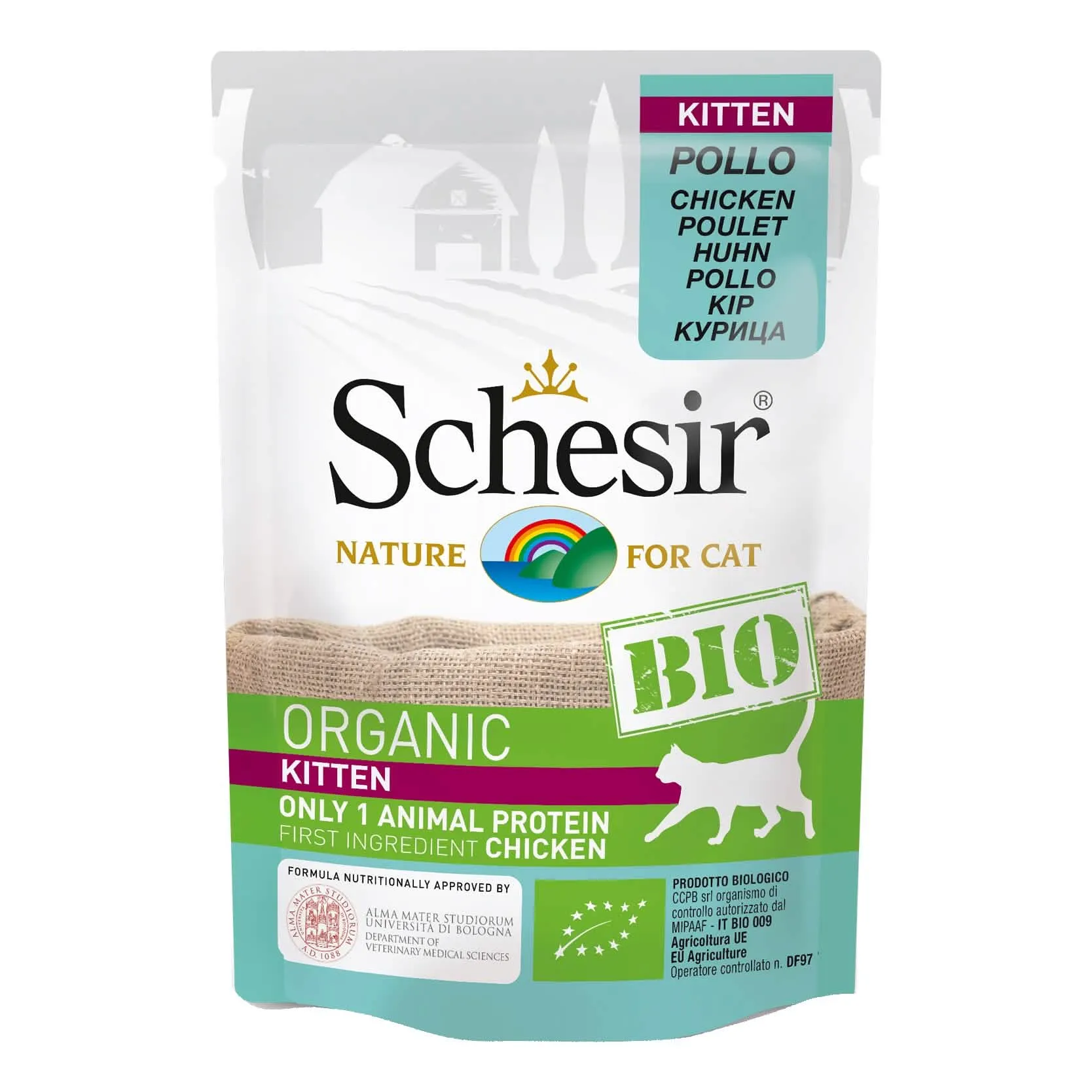 Schesir bio cat kitten pollo 85g - immagine 1