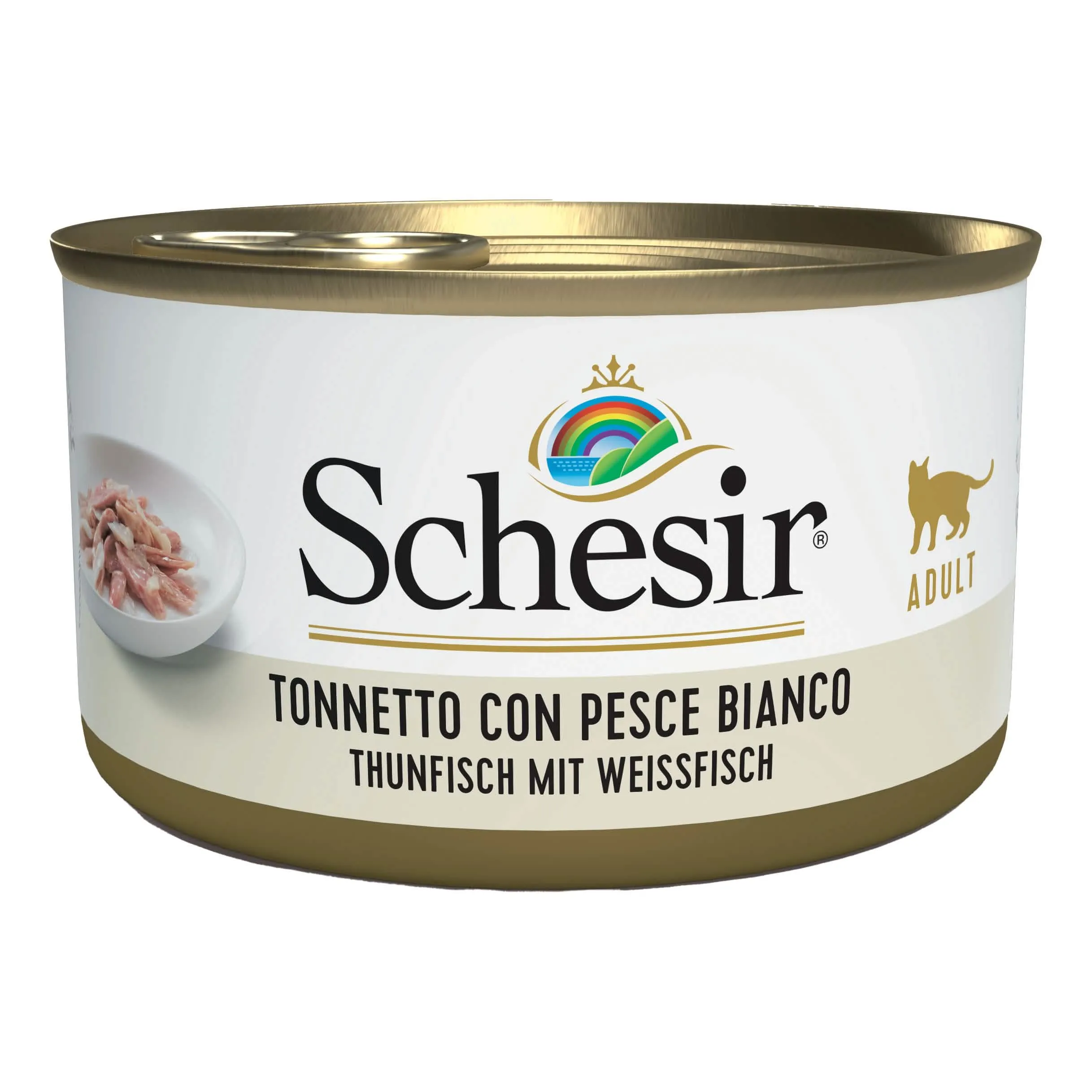 Schesir cat tonno pesce bianco 85g - immagine 1