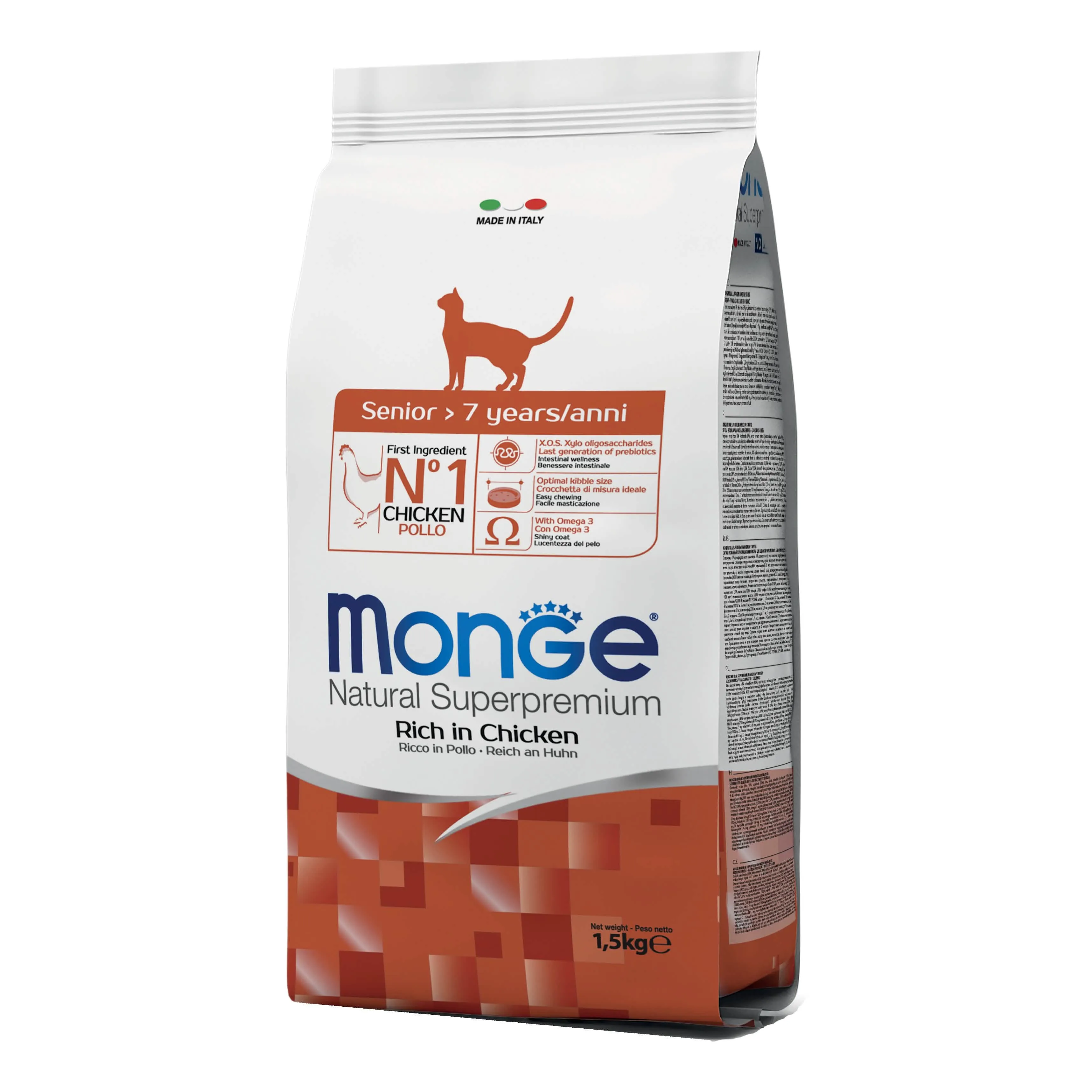 Monge Natural Superpremium Senior Cat - Pollo 1,5 kg - immagine 1