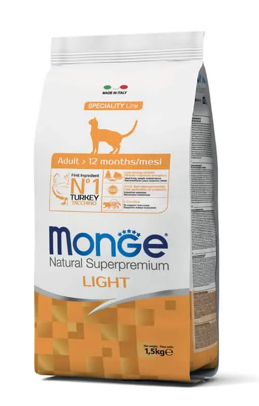 Monge Natural Superpremium Adult Cat - Light Tacchino 1,5 kg - immagine 1