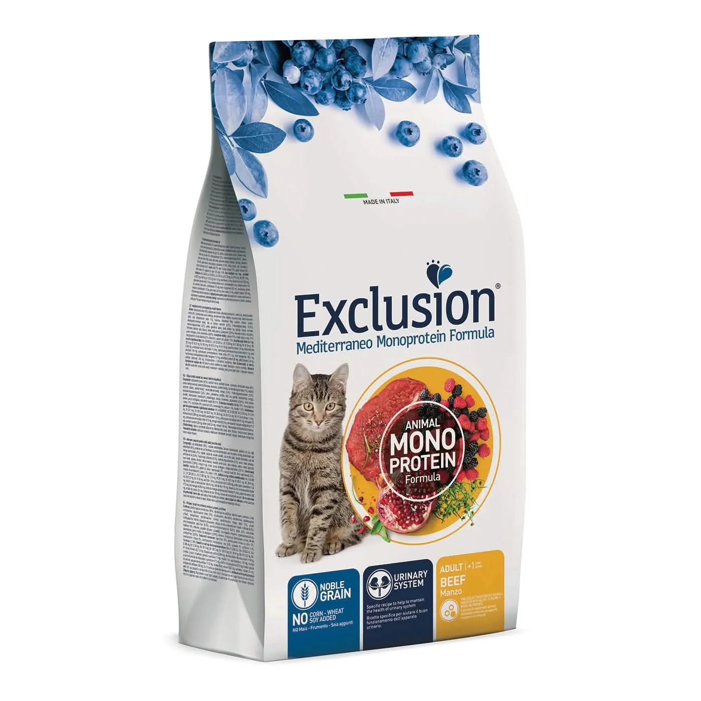 Exclusion mediterraneo monoprotein noble grain adult beef 1,5 kg - immagine 1