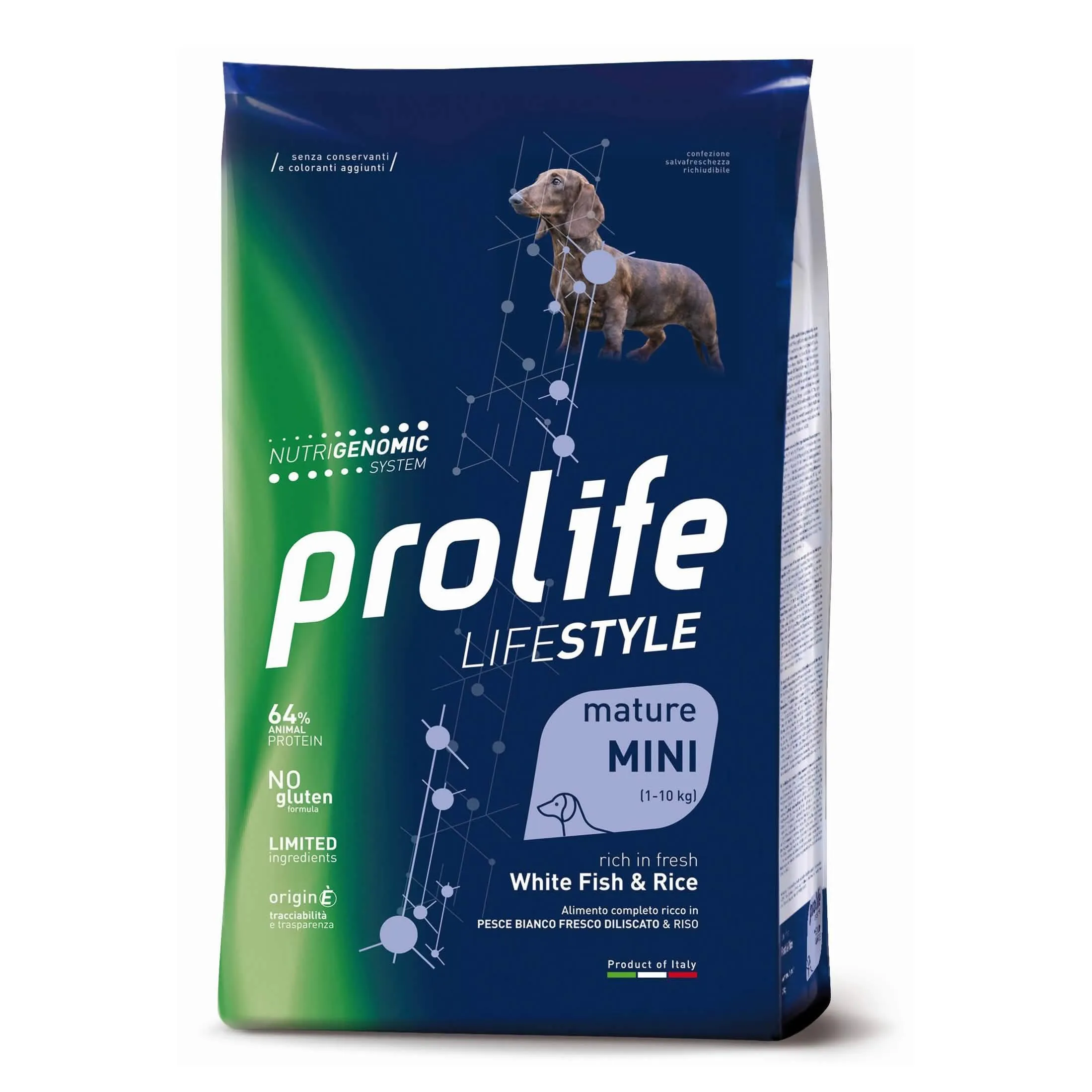 Prolife dog lifestyle mature white fish & rice mini 600 g - immagine 1