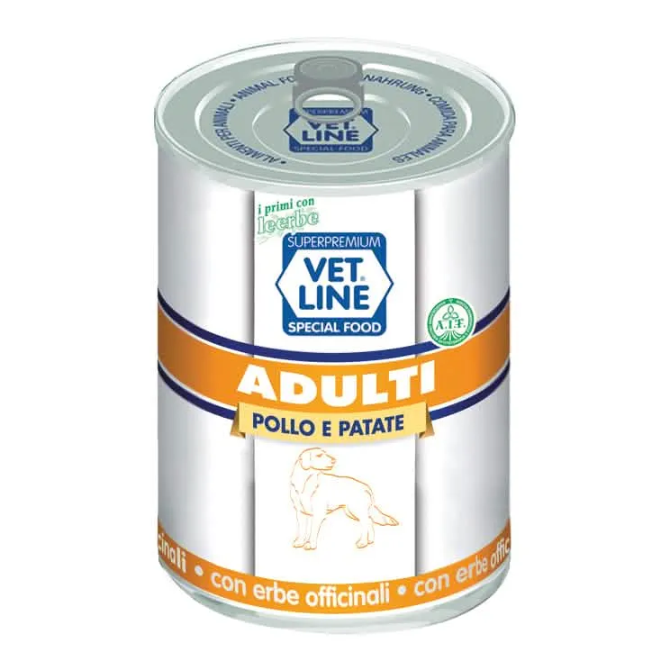 Vet line adulti pollo/patate 400 g - immagine 1