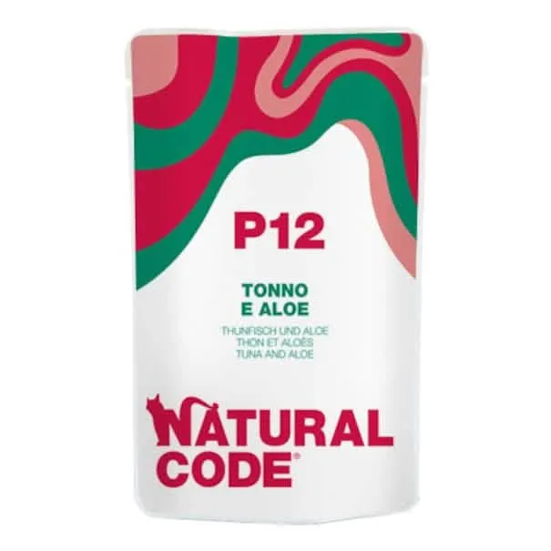 Natural code tonno e aloe umido gatto busta 70 g - immagine 1
