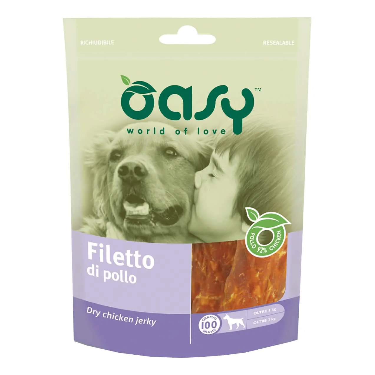 Oasy snack filetto di pollo 100 g - immagine 1