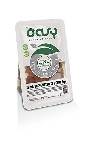 Oasy snack dog one protein petto di pollo 80 g - immagine 1