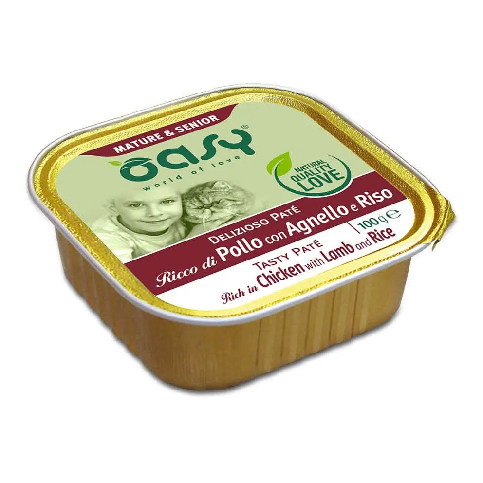 Oasy wet dog delizioso pate' m & senior pollo con agnello - immagine 1