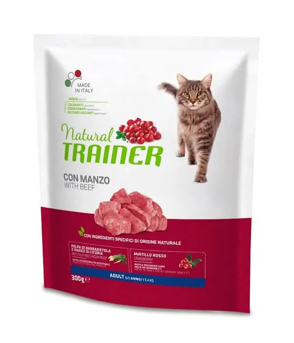 Natural trainer cat adult manzo 300 g - immagine 1