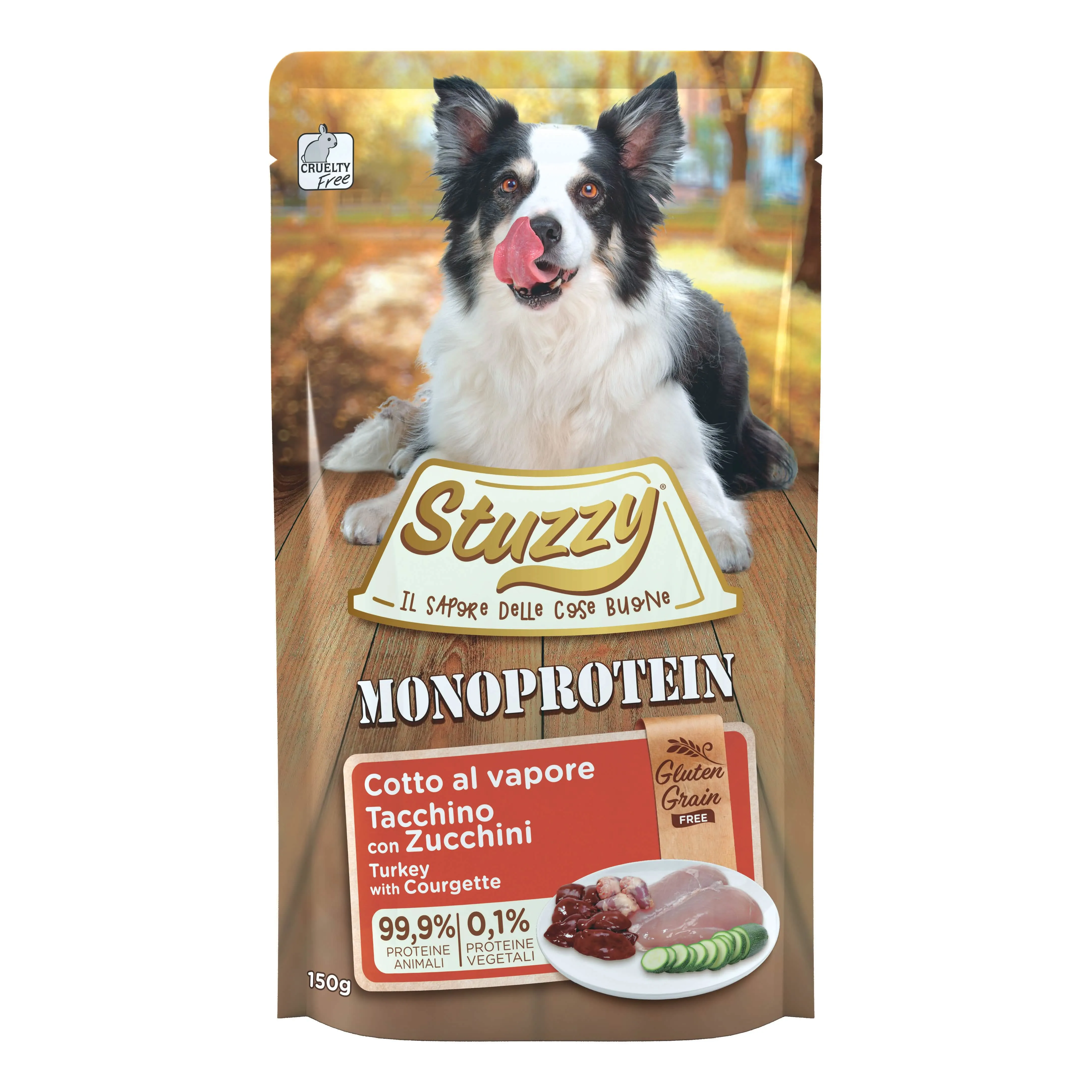 Stuzzy dog monoprotein tacchino zucca 150g - immagine 1