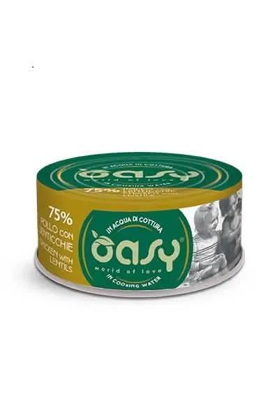 Oasy wet cat more love pollo con lenticchie 70 g - immagine 1