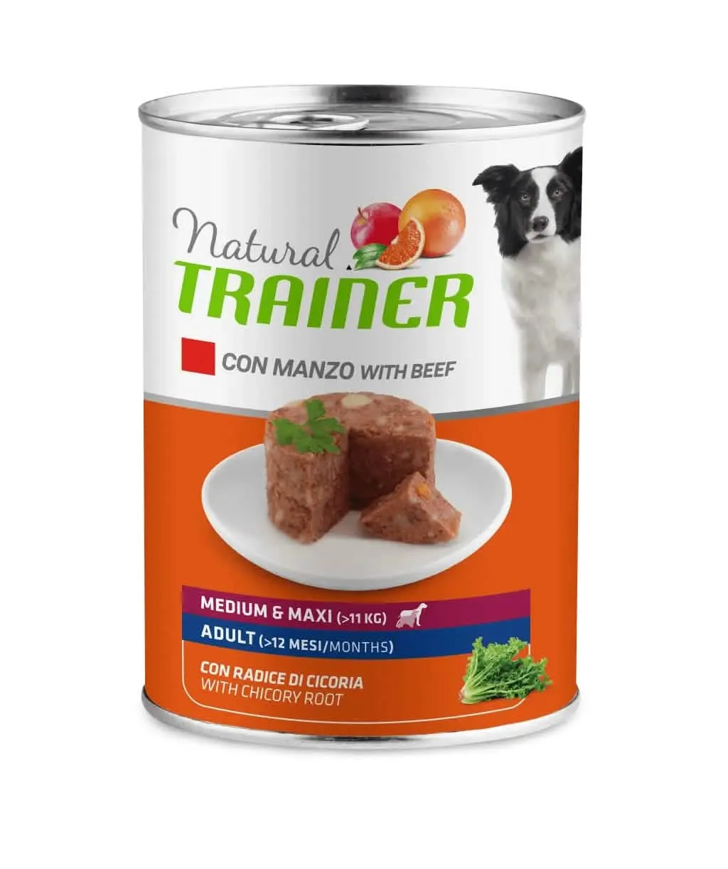 Natural trainer dog medium/maxi adult manzo riso 400 g - immagine 1
