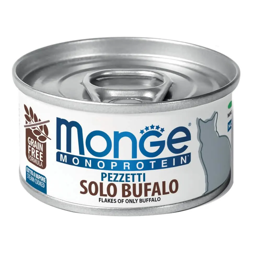 Monge monoprotein pezzetti solo bufalo 80 g - immagine 1