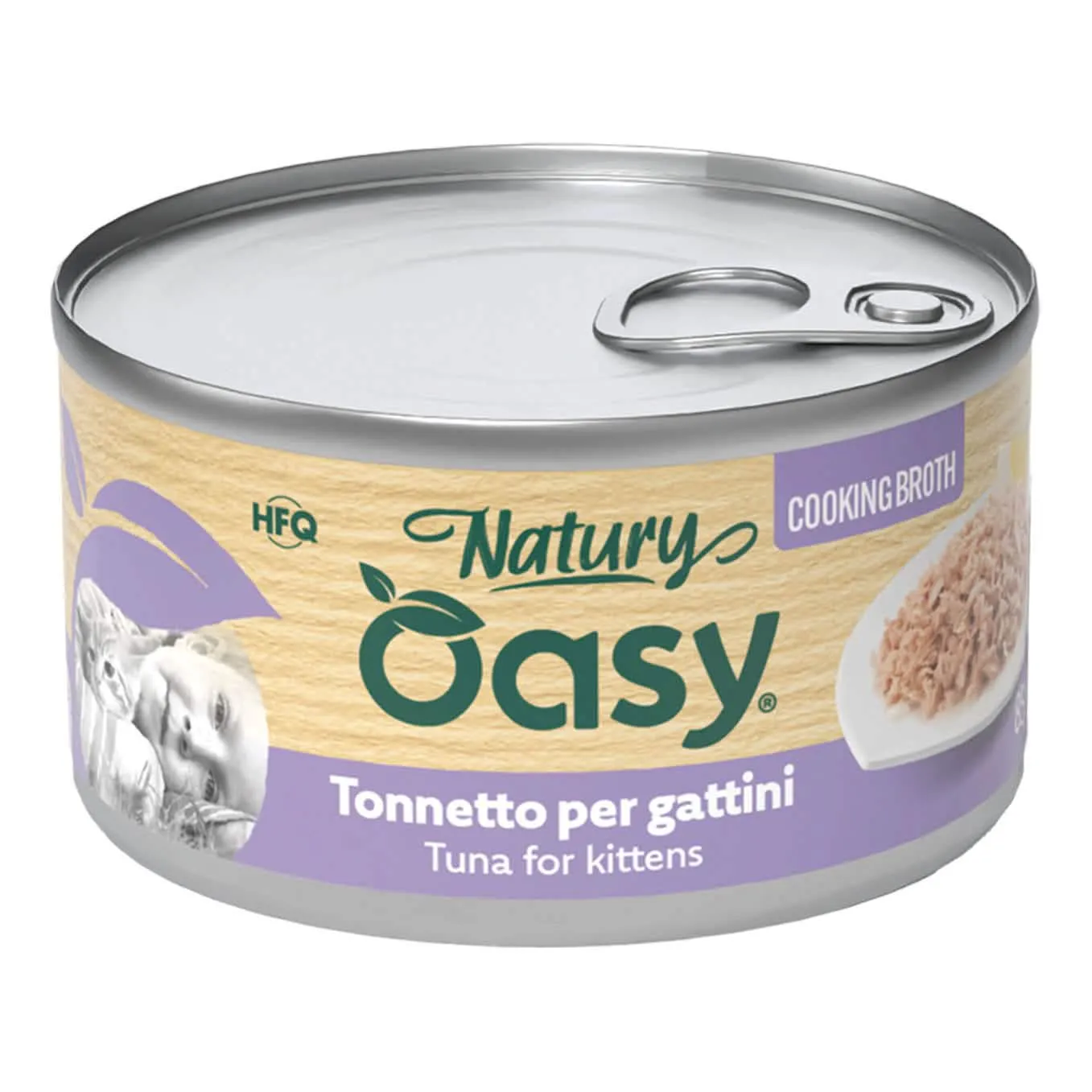 Oasy wet cat natury cooking broth tonnetto gattini 85 g - immagine 1