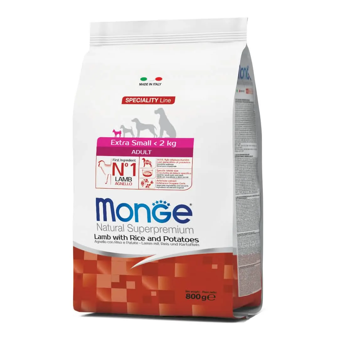 Monge extra small adult agnello riso & patate 800 g - immagine 1