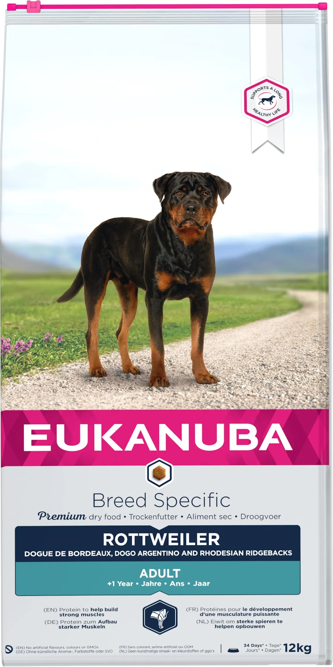 Eukanuba Breed Specific - Crocchette per Rottweiler, 12 kg - immagine 5