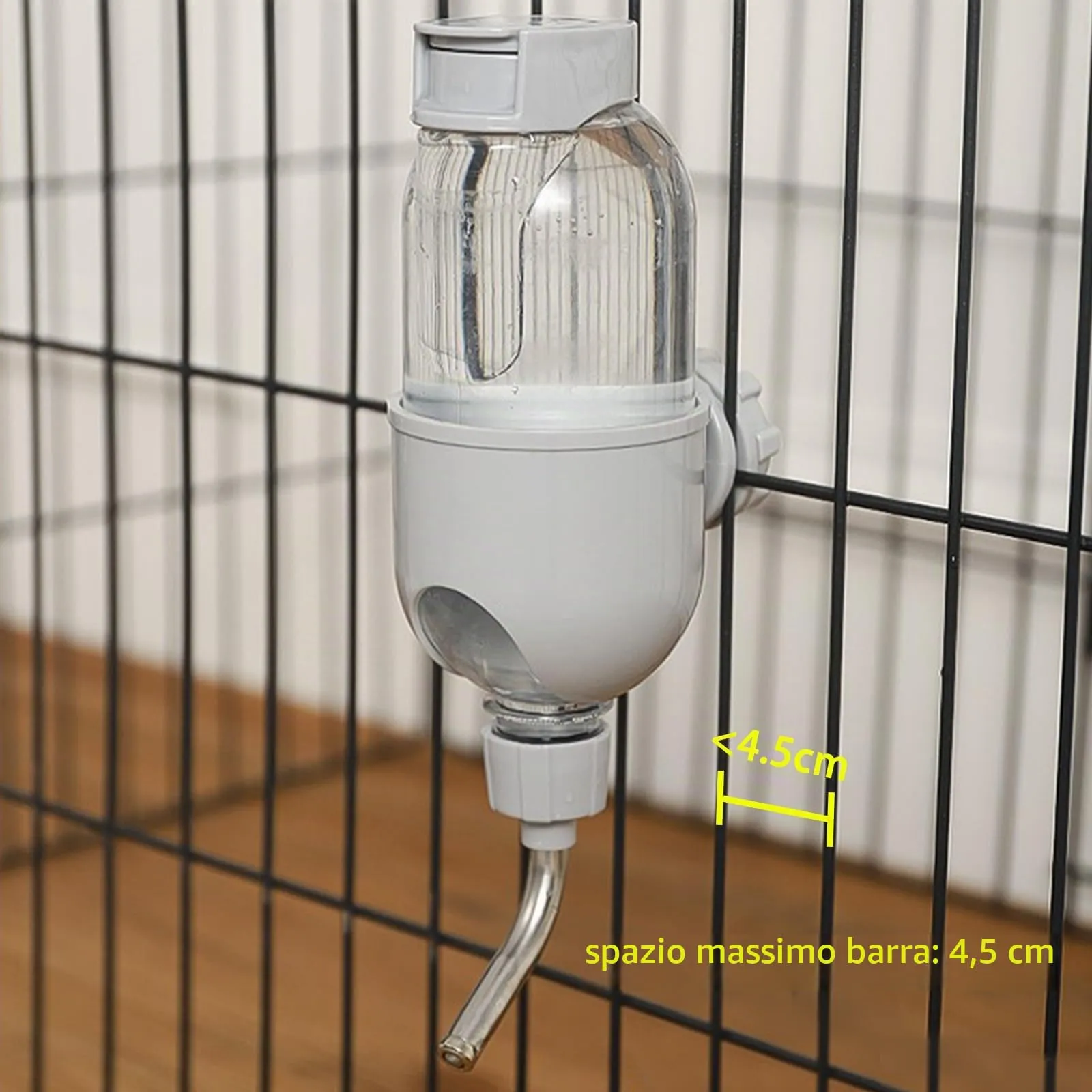 TOKAYIFE Bottiglia d'Acqua per Piccoli Animali 500ml Beverino Coniglio Bottiglia sospesa per Animali Abbeveratoio per Conigli Porcellini D'india Criceto Furetti Chinchilla Distributore Acqua - immagine 6