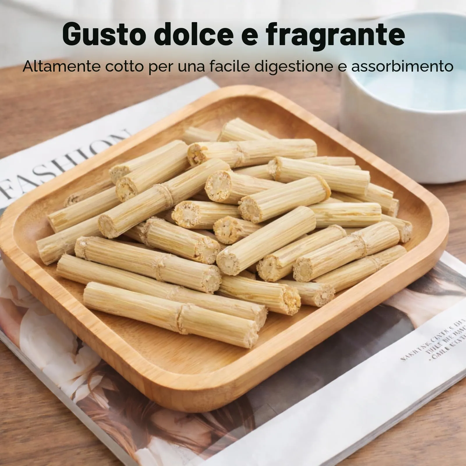Rowglow 500g Bastoncini Bambu Coniglio Naturale, Bastoncino Bambù Per Cincillà Criceto Porcellino D'India(500g Bastoncini Bambu Coniglio) - immagine 3
