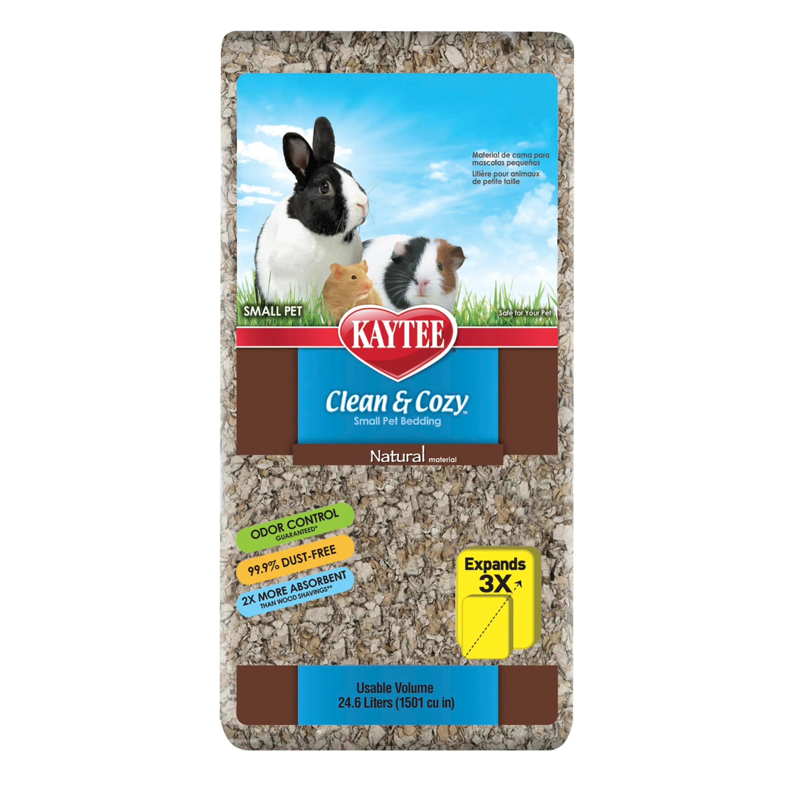 Kaytee Superpet | Lettiera Clean & Cozy per Piccoli Animali/roditori/criceti | Naturale | 99,9% priva di Polvere | Controllo degli odori | 24,6 Litri - immagine 1