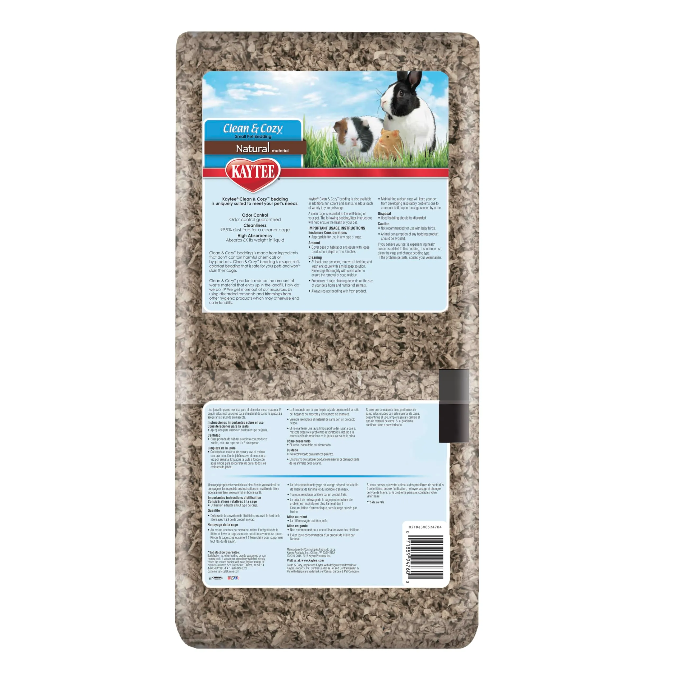 Kaytee Superpet | Lettiera Clean & Cozy per Piccoli Animali/roditori/criceti | Naturale | 99,9% priva di Polvere | Controllo degli odori | 24,6 Litri - immagine 9