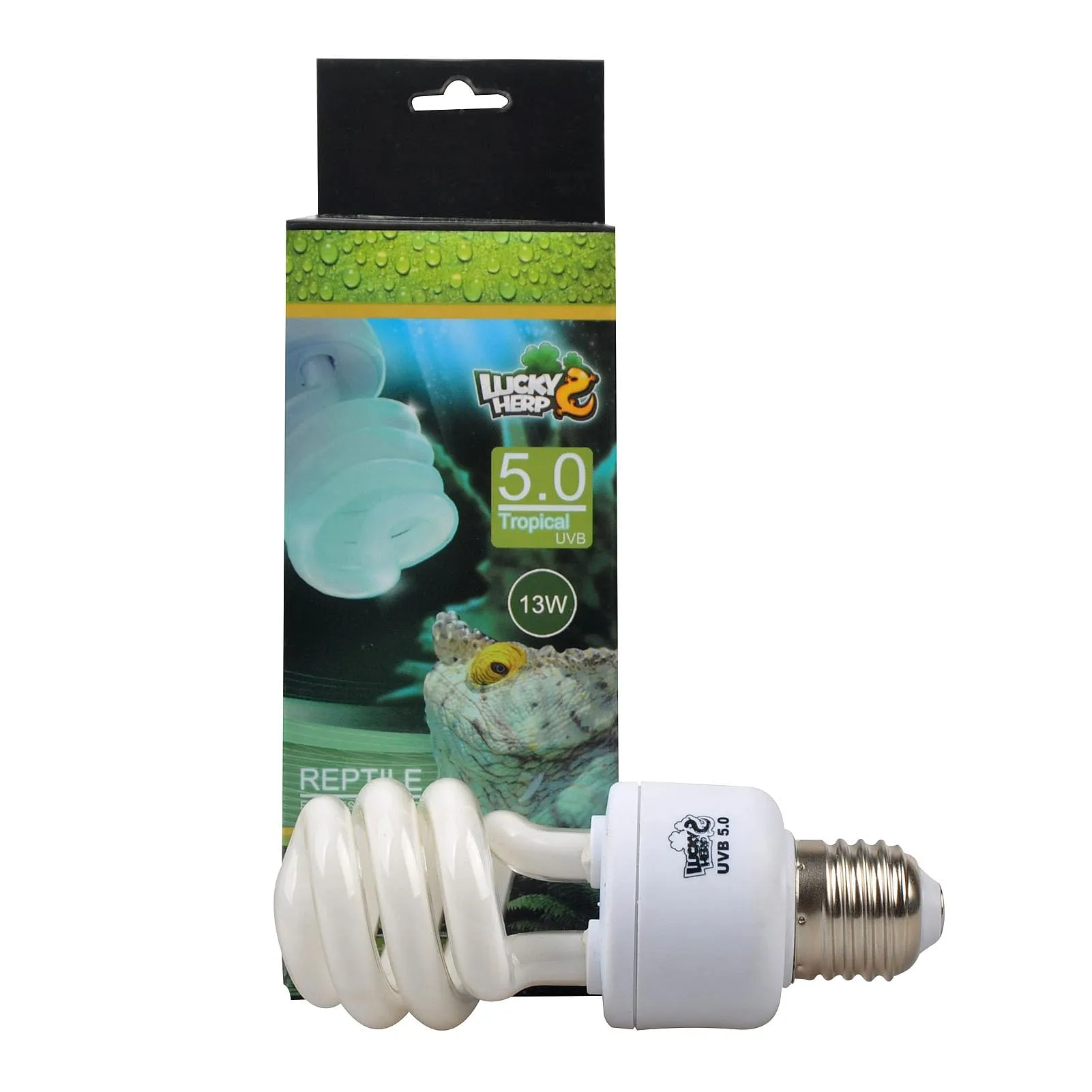 Lampadina compatta e fluorescente per rettili, 5.0 UVA, UVB, da 13 W - immagine 1