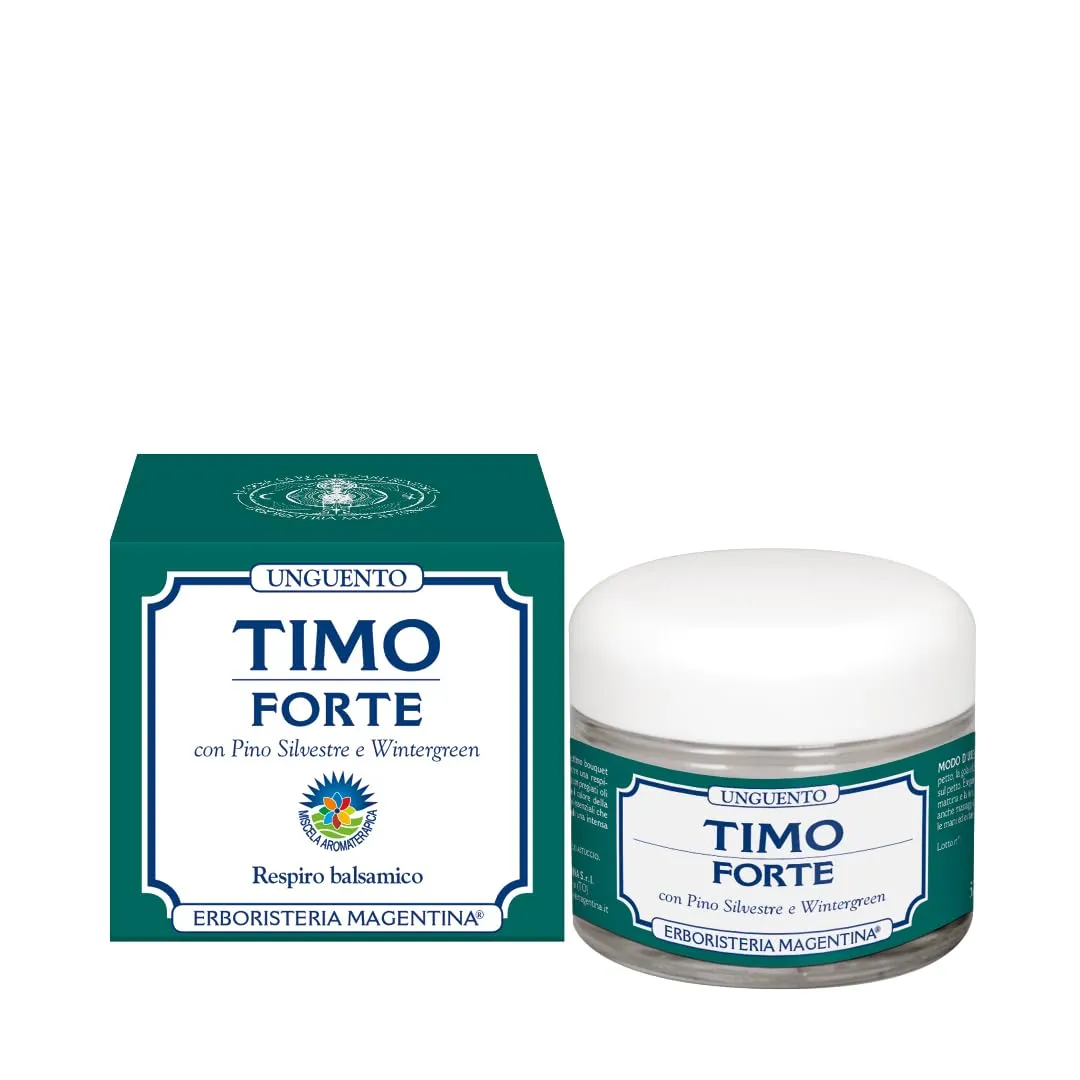 Erboristeria Magentina Timo Forte Unguento 50 ml - Balsamico per Vie Aeree, Petto e Schiena - immagine 1