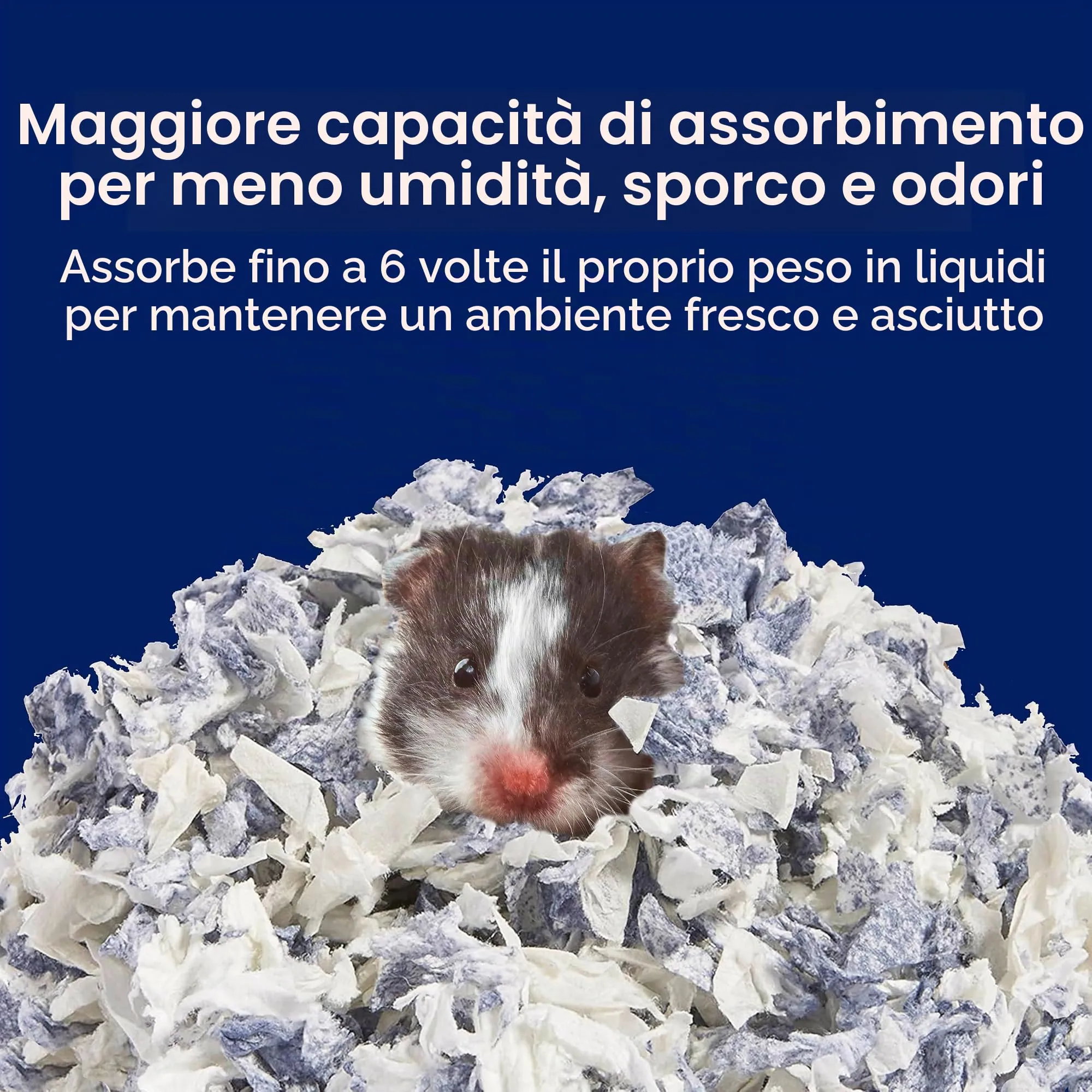 KAYTEE Superpet Clean & Cozy, lettiera per animaletti di Piccola Taglia, topini, gerbilli, roditori, criceti, Conigli,in Carta Super Assorbente, al 99,9% Senza polveri, 40 Litri - 2025 g - immagine 6