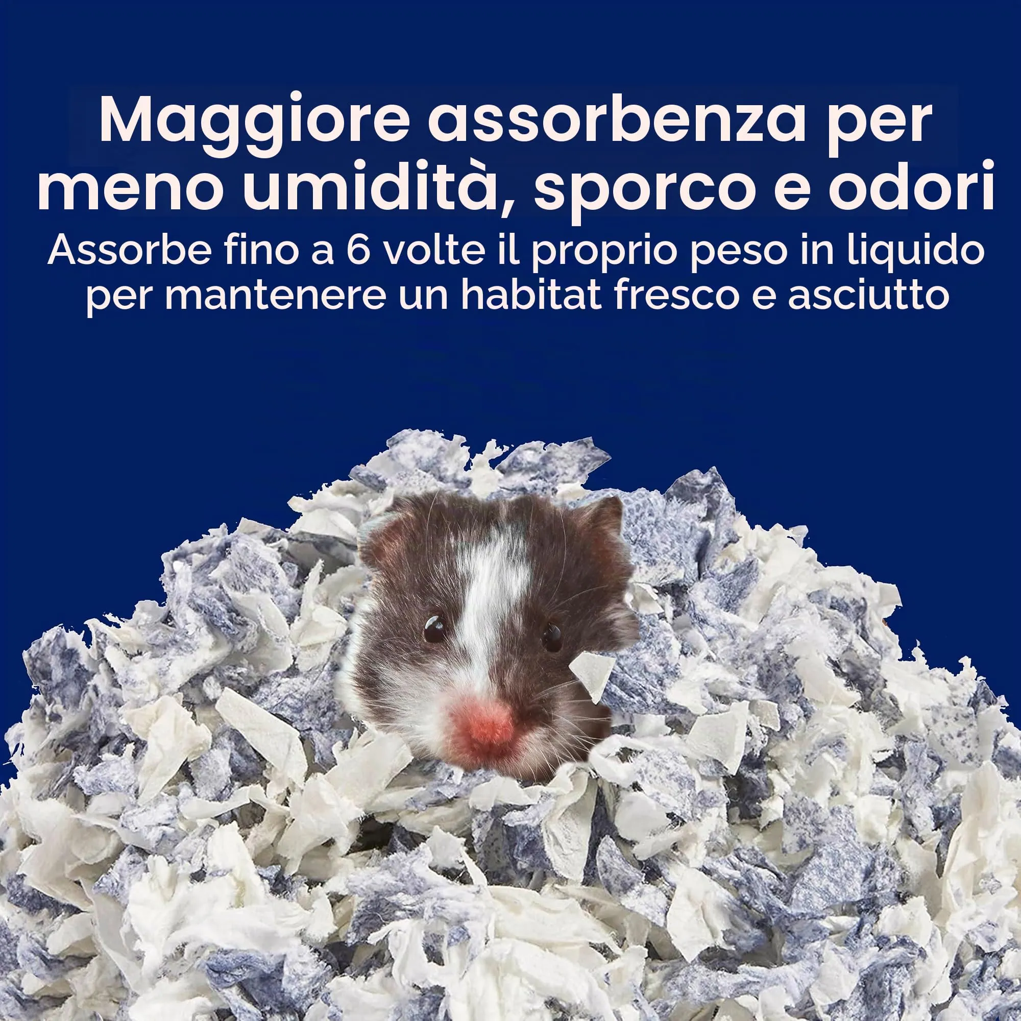 KAYTEE Superpet Clean & Cozy, lettiera per animaletti di Piccola Taglia, topini, gerbilli, roditori, criceti, Conigli,in Carta Super Assorbente, al 99,9% Senza polveri, 65 Litri - 3240 g - immagine 6