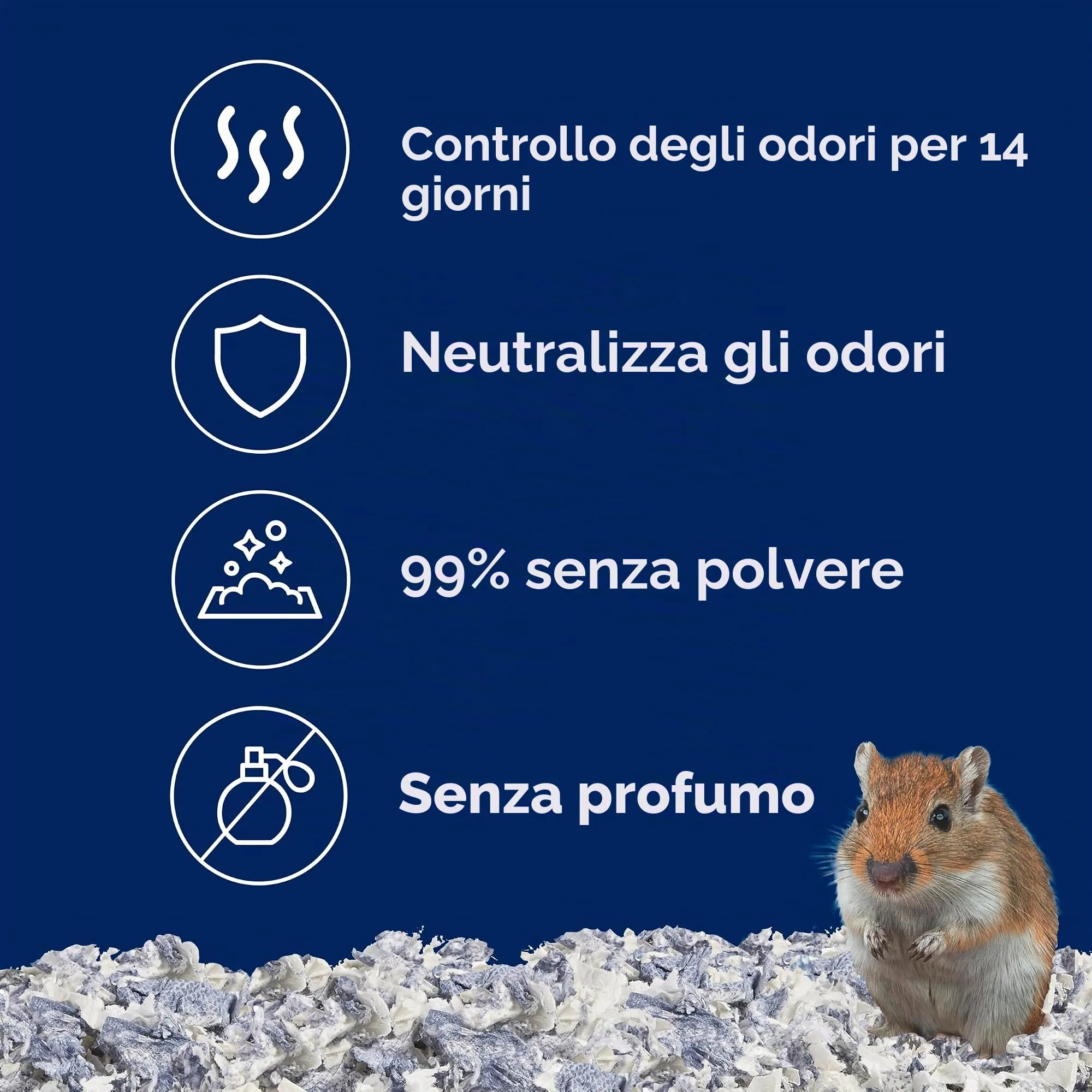 KAYTEE, Clean & Cozy, lettiera per animaletti di piccola taglia, topini, gerbilli, roditori, criceti, massimo controllo dell'odore, in carta super assorbente, al 99,9% senza polveri, 24.6 litri - immagine 4