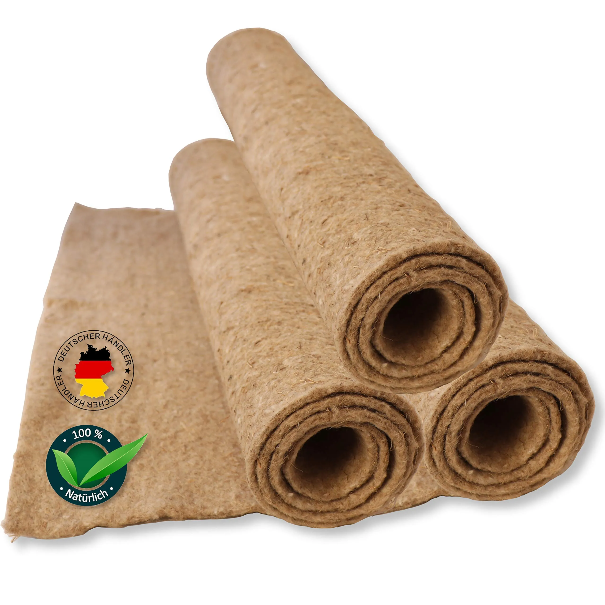 Tamay Tappetini per roditori in 100% canapa, 100 x 50 cm, tappeto per roditori di alta qualità, per conigli, porcellini d'India, piccoli animali, in canapa naturale per roditori (2 pezzi) - immagine 1