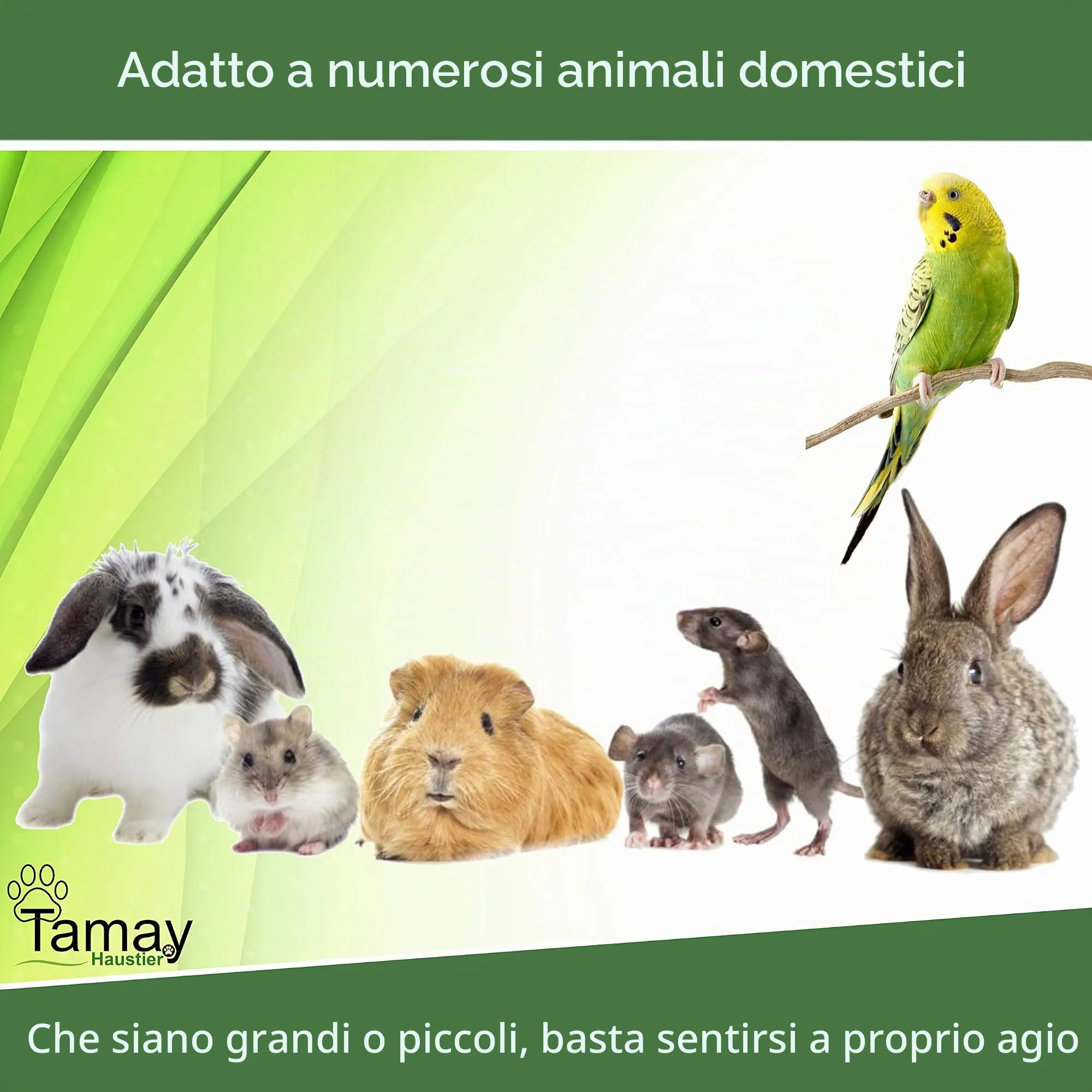 Tamay Tappetini per roditori in 100% canapa, 100 x 50 cm, tappeto per roditori di alta qualità, per conigli, porcellini d'India, piccoli animali, in canapa naturale per roditori (2 pezzi) - immagine 5