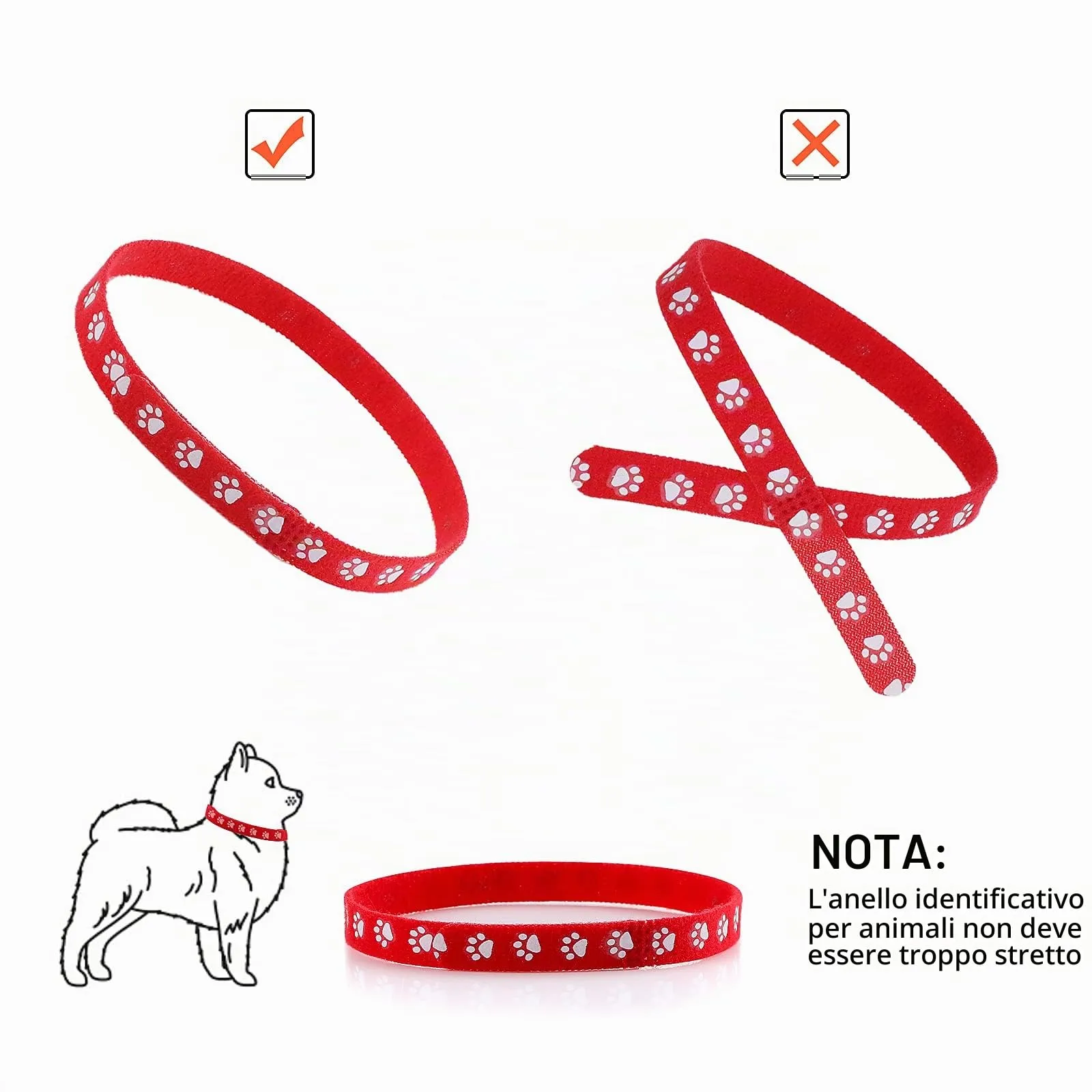 Molain Collari per Cuccioli di Piccola Taglia - Fasce Identificative per Cani, Gattini e Neonati (30 cm) - immagine 4