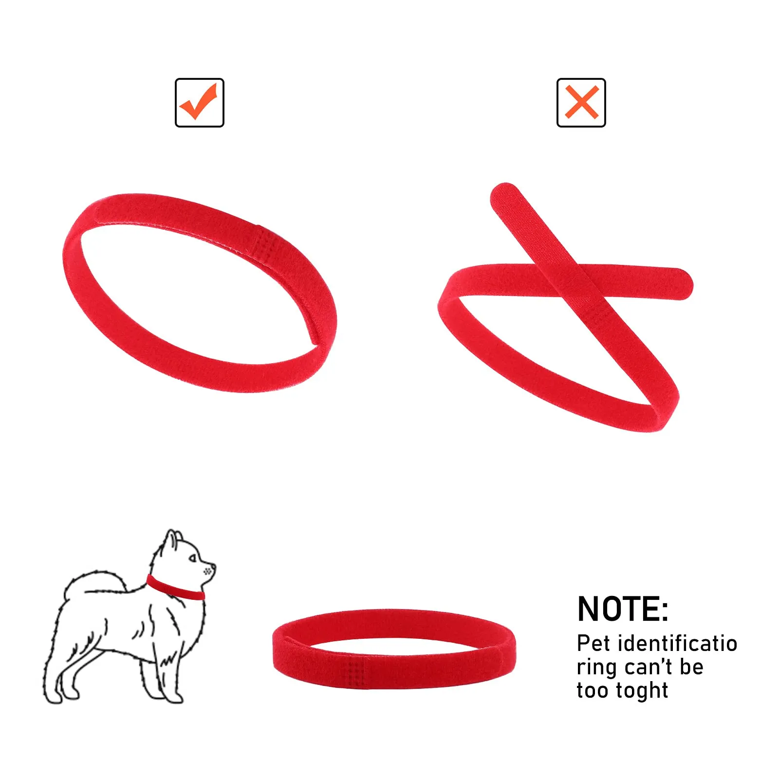 Molain 20 Pezzi Collari per Cuccioli di Piccola Taglia, Fasce Identificative per Cani, Collari per Neonati (30 cm) - immagine 4
