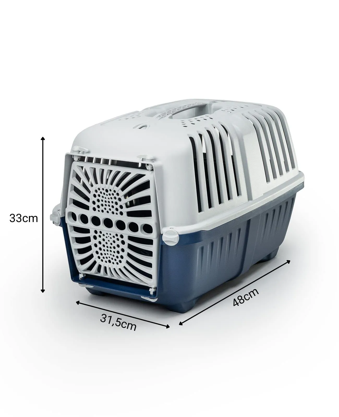 lionto Trasportino Animali, fino a 15 kg, 48 x 31,5 x 33 cm, Blu - immagine 5