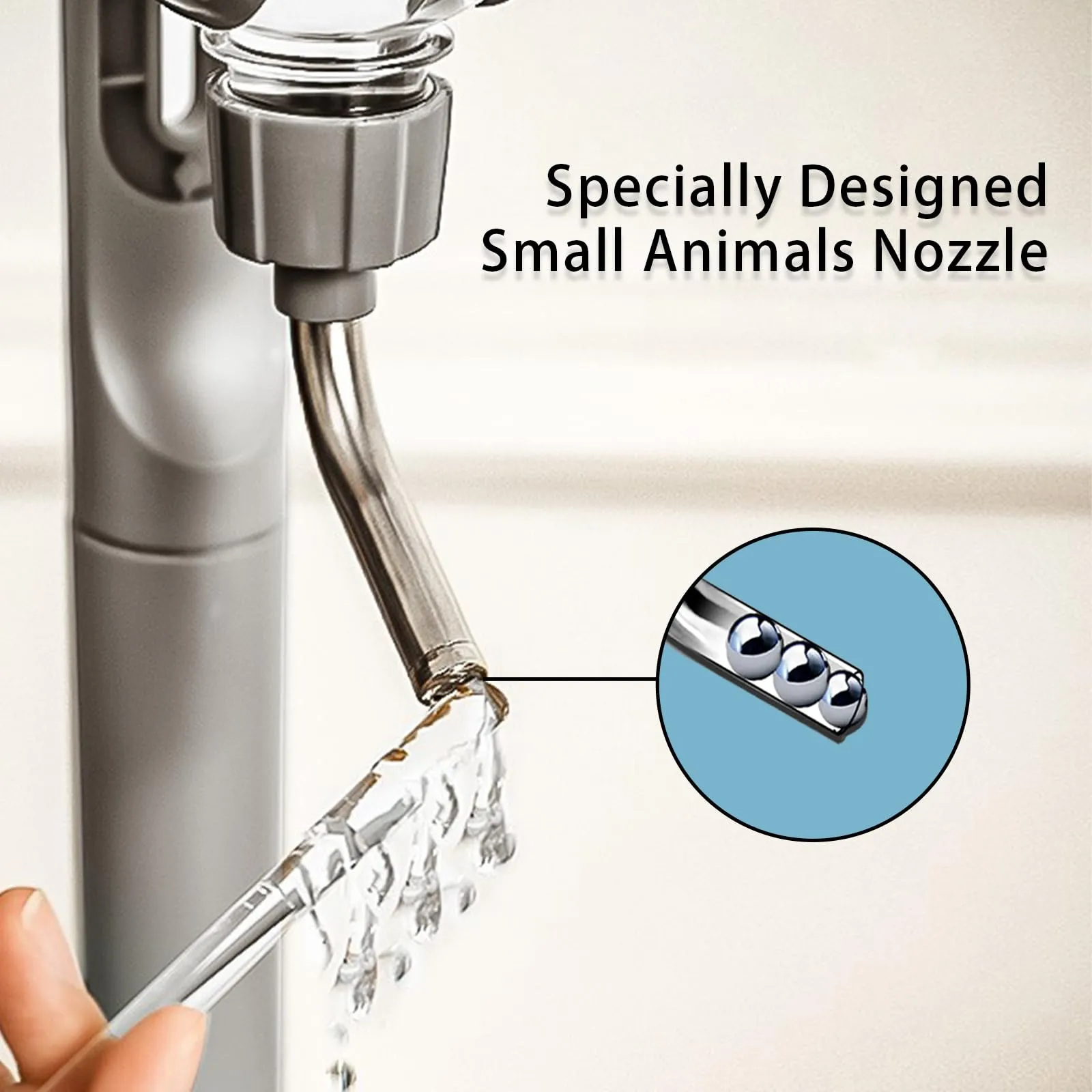 TOKAYIFE Bottiglia d'Acqua per Piccoli Animali 770ml Beverino Coniglio Bottiglia sospesa per Animali Abbeveratoio per Conigli Porcellini D'india Criceto Furetti Chinchilla Distributore Acqua - immagine 4