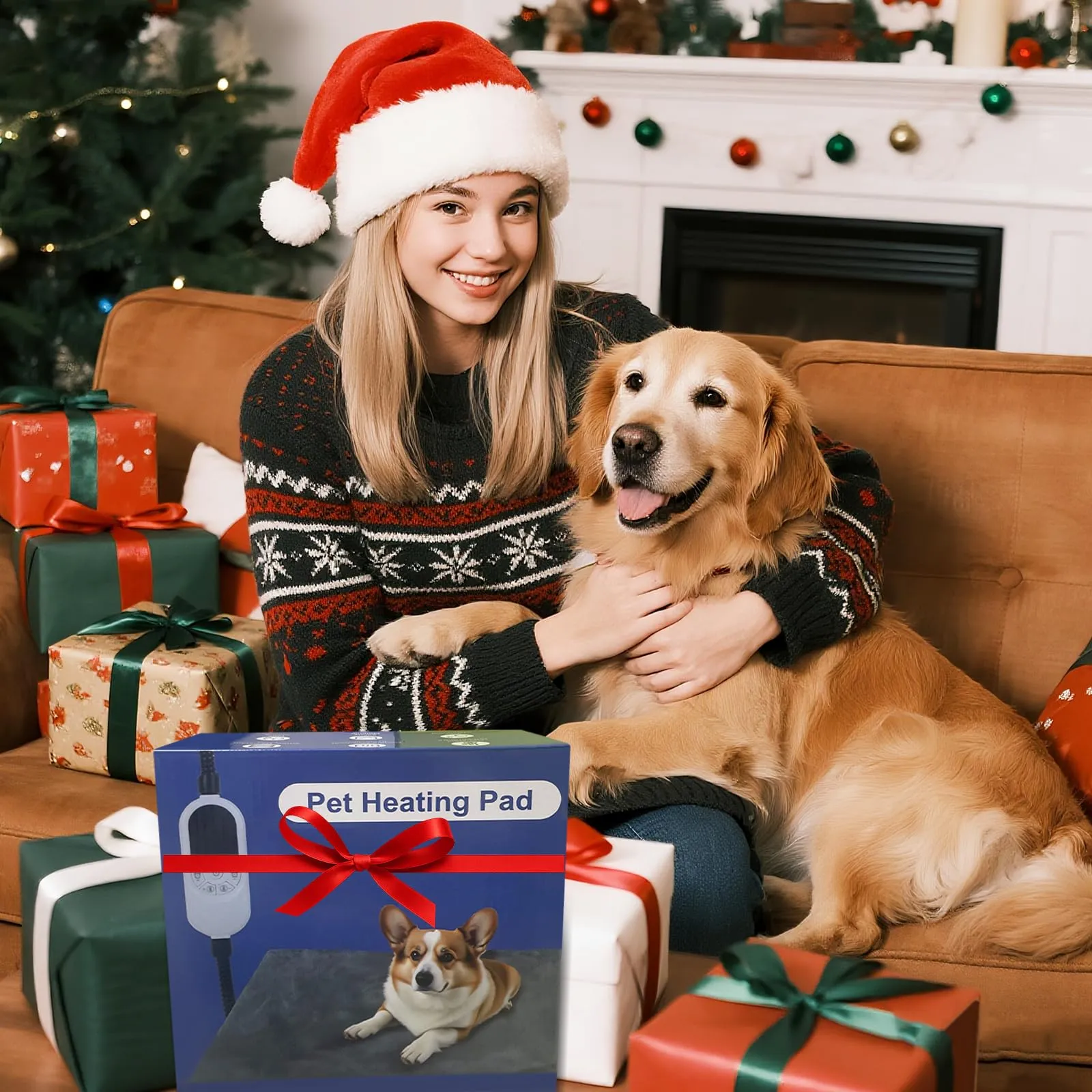 Qoosea Tappetino Riscaldante per Gatti e Cani 45x70cm, Tappeto Termico per Animali con 30-60°C Temperatura Regolabile e Timer, Cuscino Termico Elettrico Cane Sicuro con Cavo Anti-Morso - immagine 8