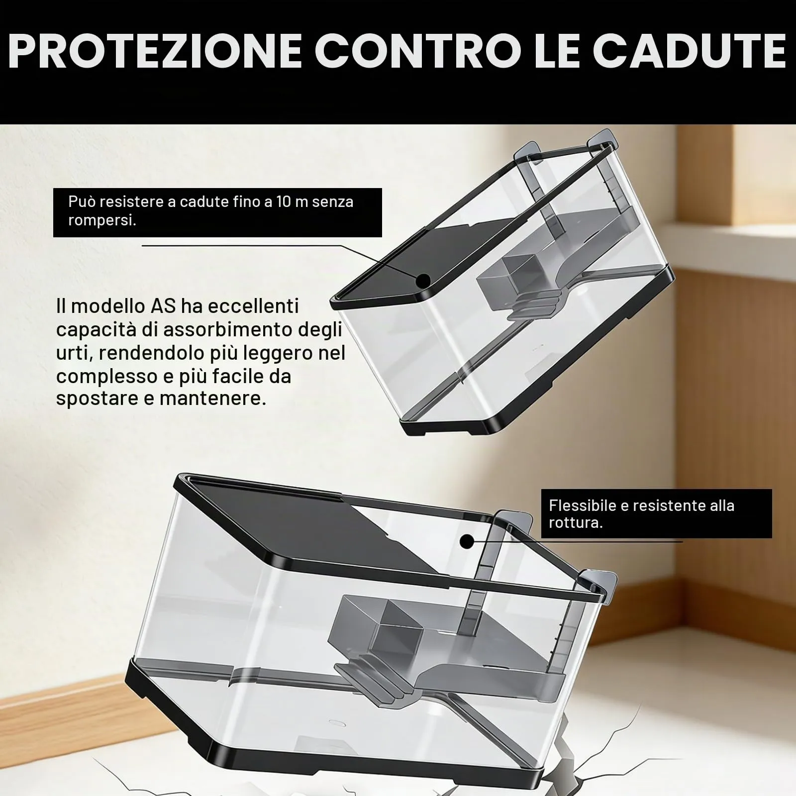 Acquario Tartarughe con Piattaforma Prendisole e Luce, Turtle Tank Piccolo - immagine 5