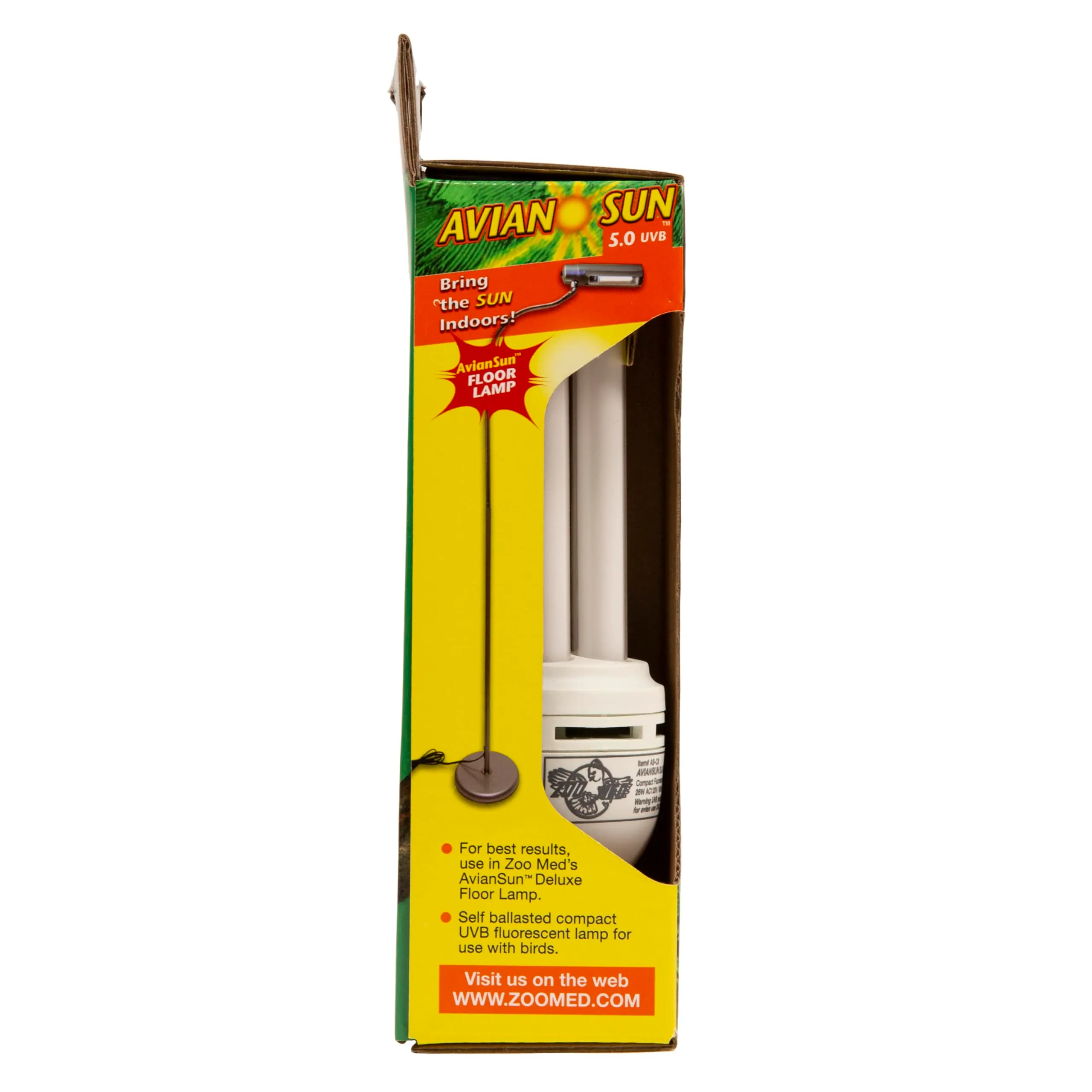 Zoo Med AS-C5E AvianSun 5.0 UVB Lampada voliera per uccelli 26 Watt, fluorescente compatta in vetro al quarzo - immagine 2