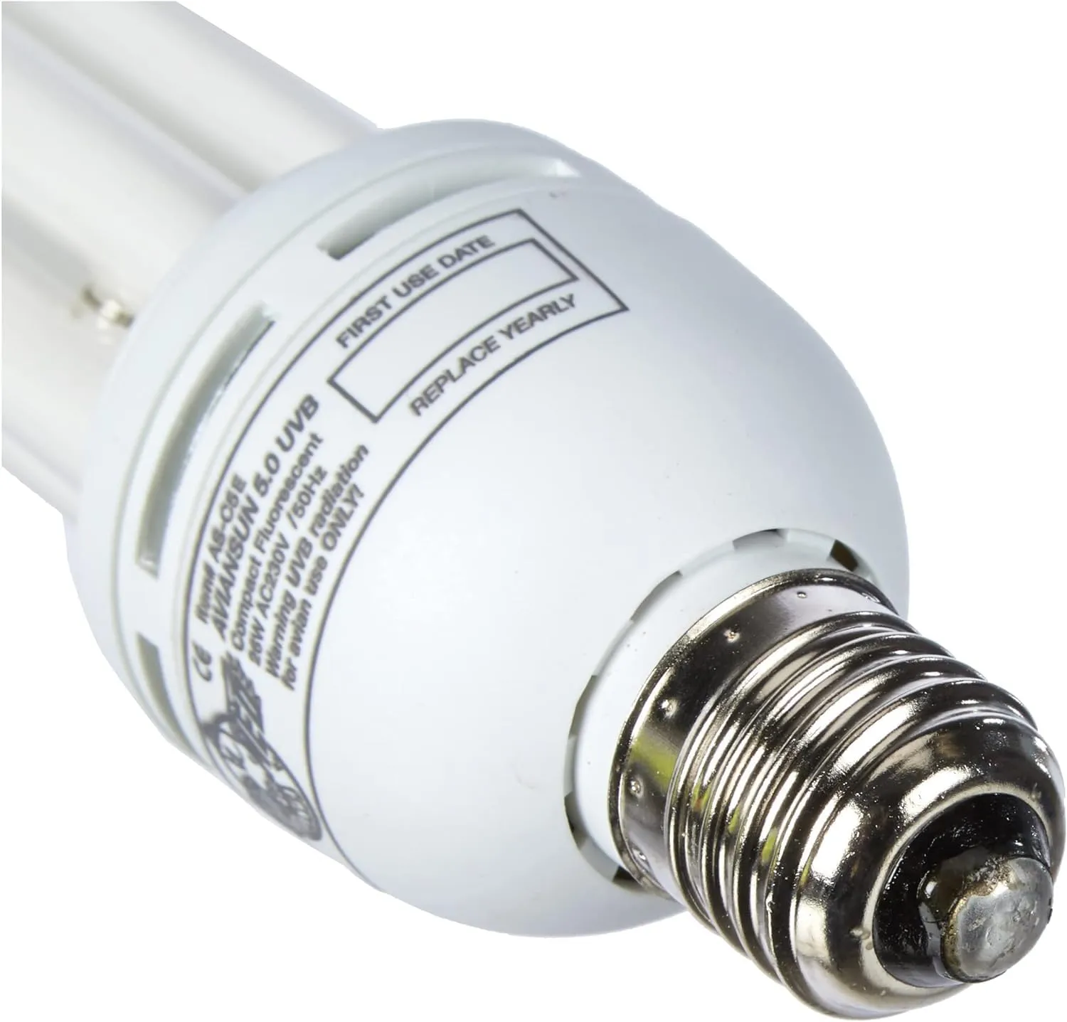 Zoo Med AS-C5E AvianSun 5.0 UVB Lampada voliera per uccelli 26 Watt, fluorescente compatta in vetro al quarzo - immagine 4