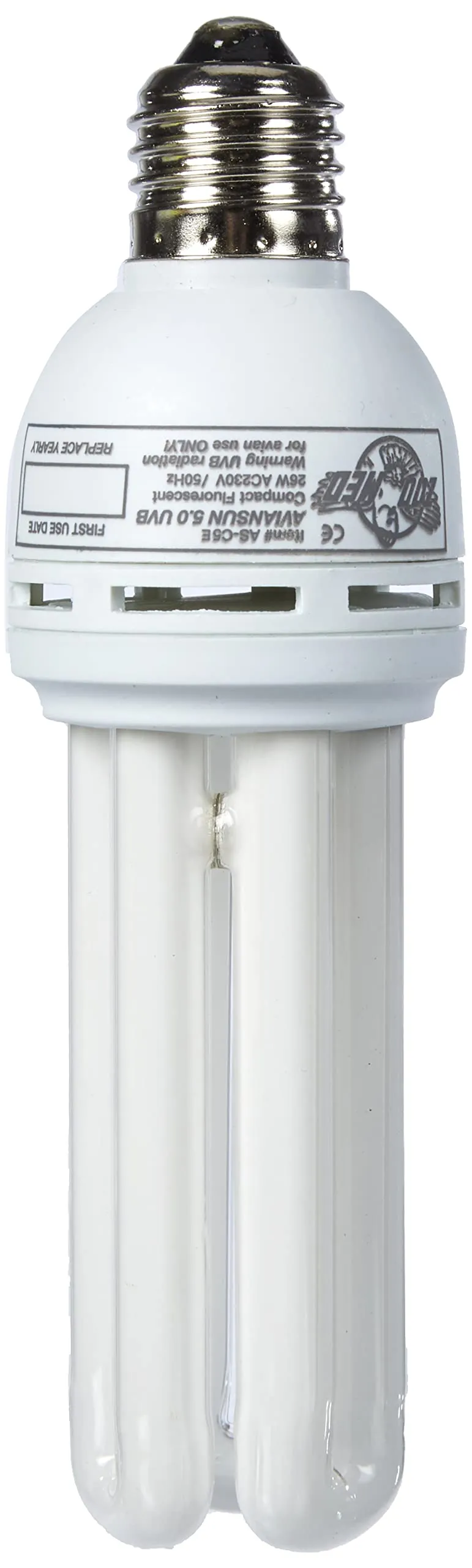 Zoo Med AS-C5E AvianSun 5.0 UVB Lampada voliera per uccelli 26 Watt, fluorescente compatta in vetro al quarzo - immagine 6