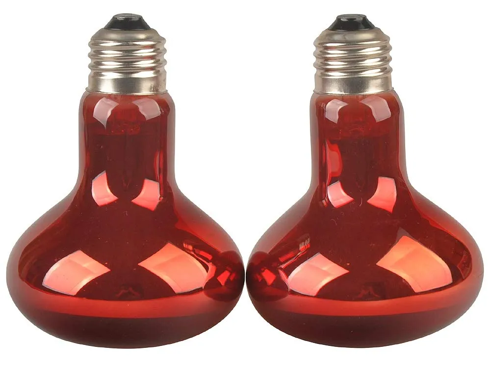 Lucky Herp Confezione da 2 lampadine a infrarossi per retti, attacco E27, 75 W - immagine 2