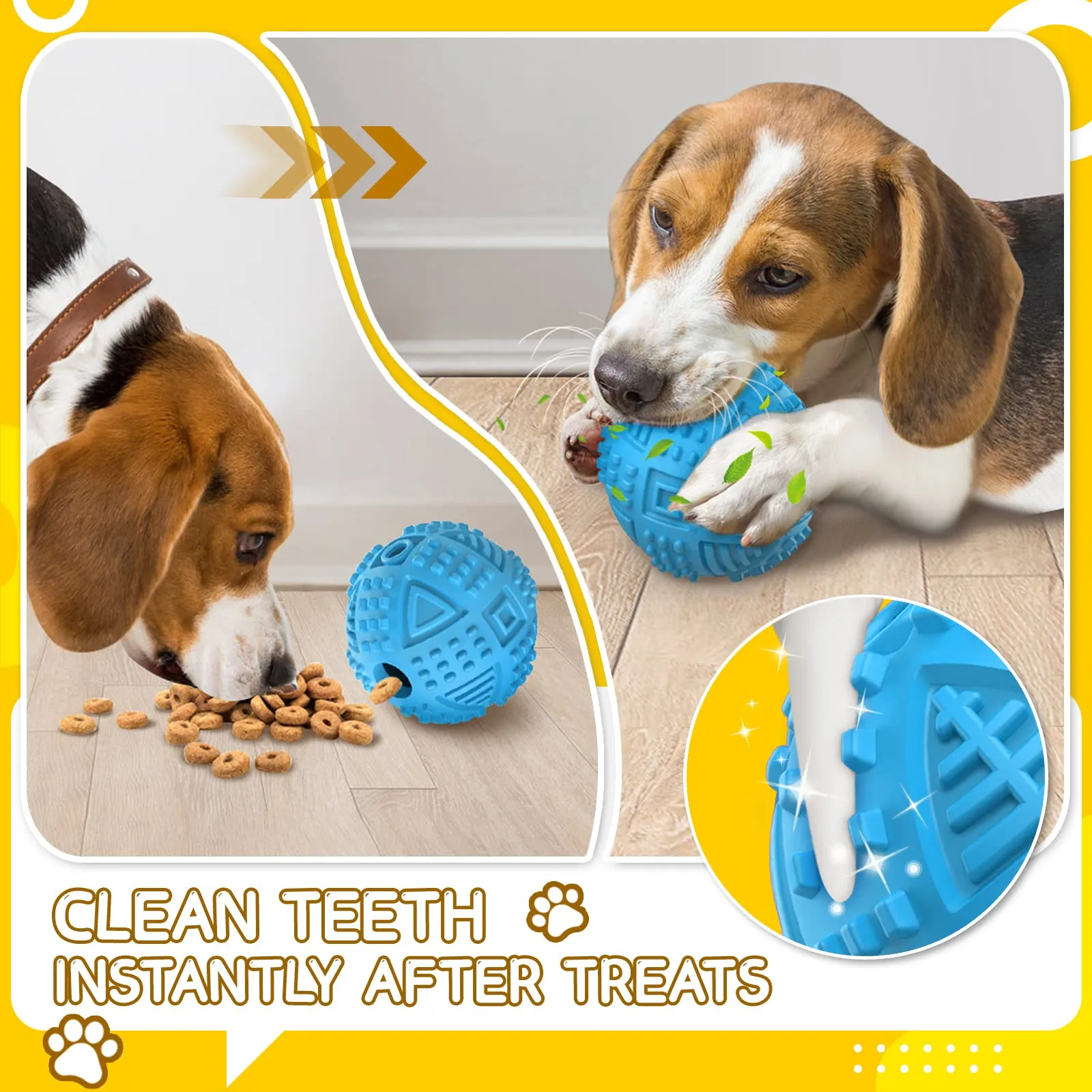 LEGEND SANDY Palline Cane Distribuire‌ Snack,Giocattoli per Cani Grossi Masticatori Forti - immagine 6